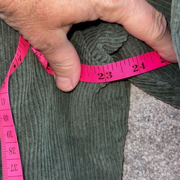 Vtg Green Windsor Corduroy Shacket Medium - Picture 5 of 10